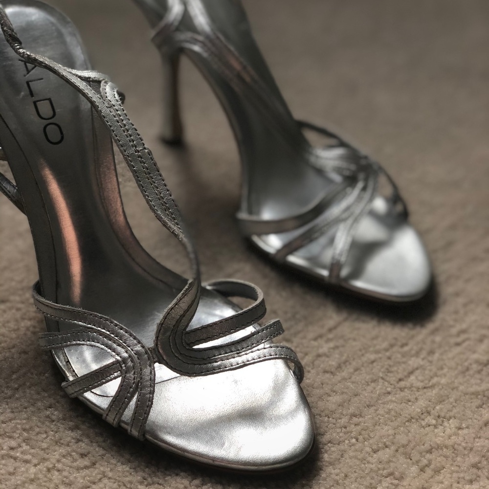 Aldo silver sandals